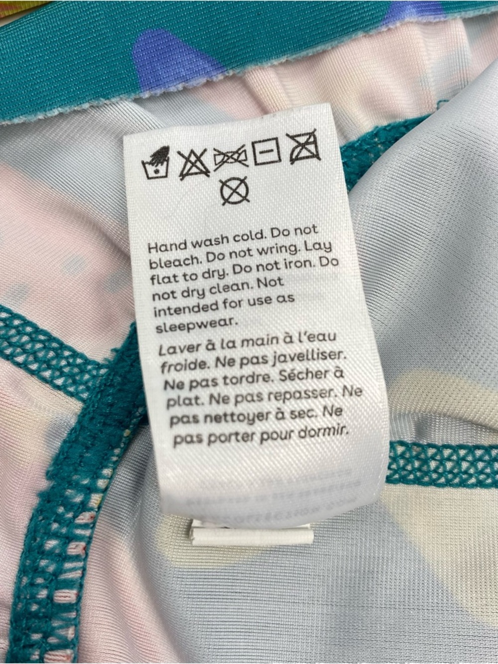 Tea Collection Teal Floral & Watermelon Ruffle Rashguard - Picture 5 of 5